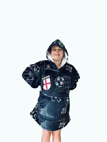 England Football Oversized Blanket Hoodie & Slipper Socks