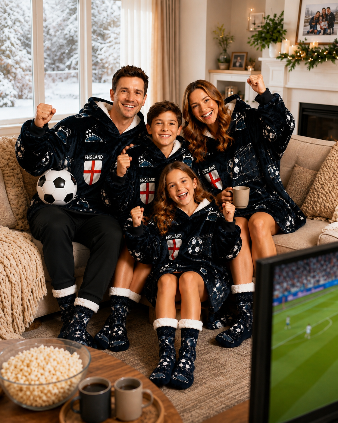 Football Kids’ Blanket Hoodie