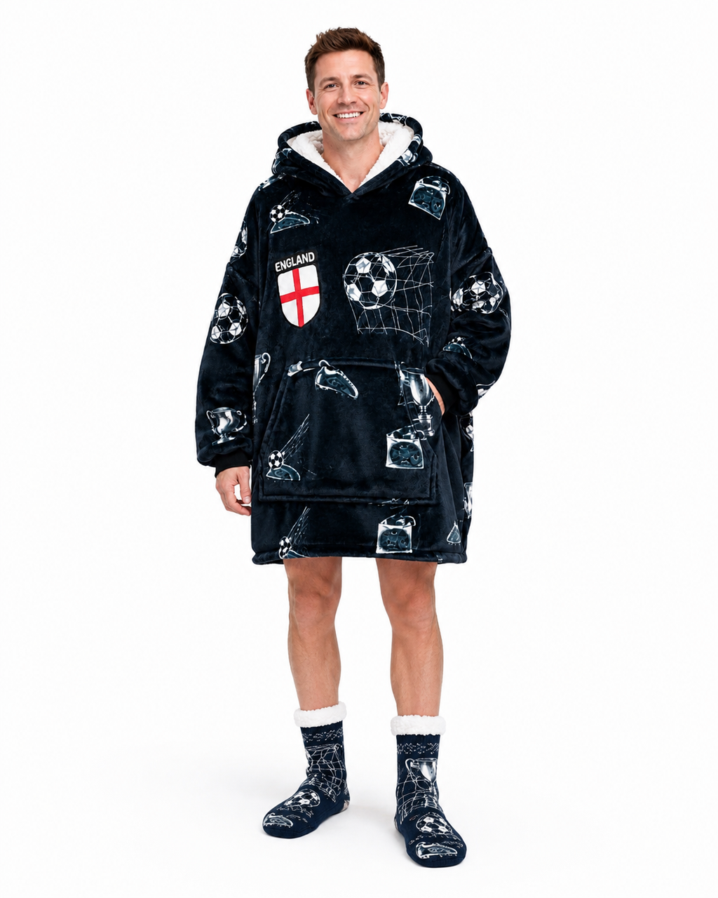 Football Adult Oversized Blanket Hoodie