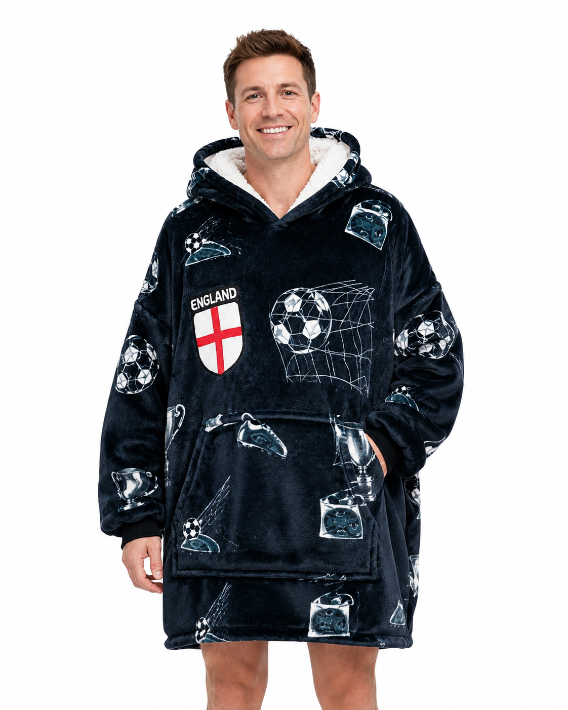 Football Adult Oversized Blanket Hoodie