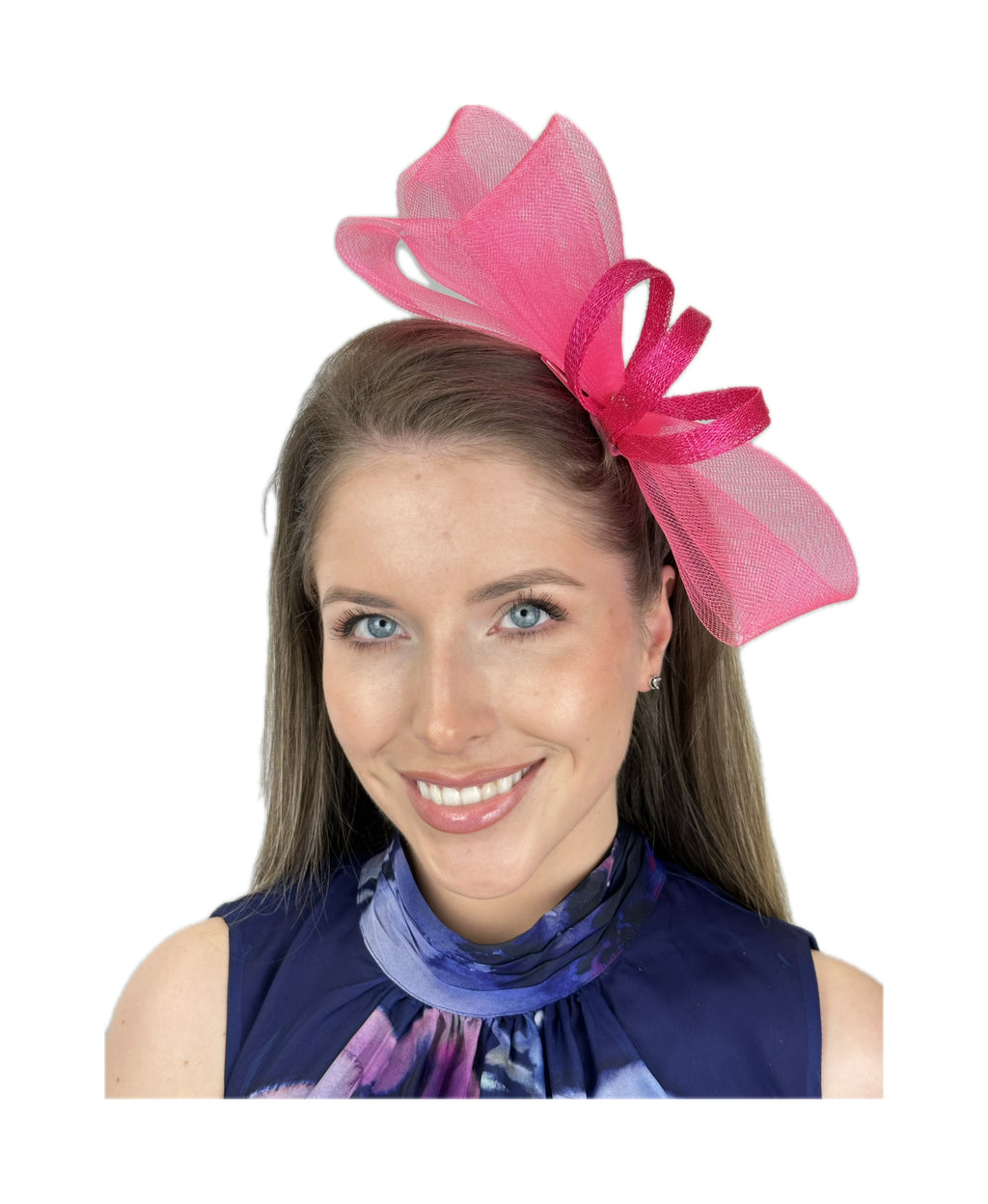 medium elegant ribbon fascinator