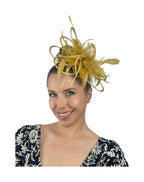 elegant feather fascinator