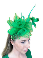 medium two coloured fascinator