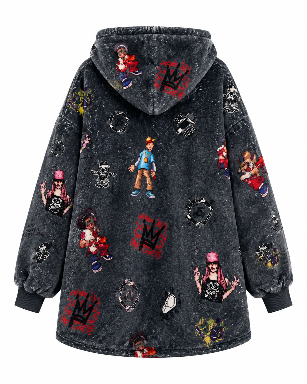 Hip Hop Adult Oversized Blanket Hoodie