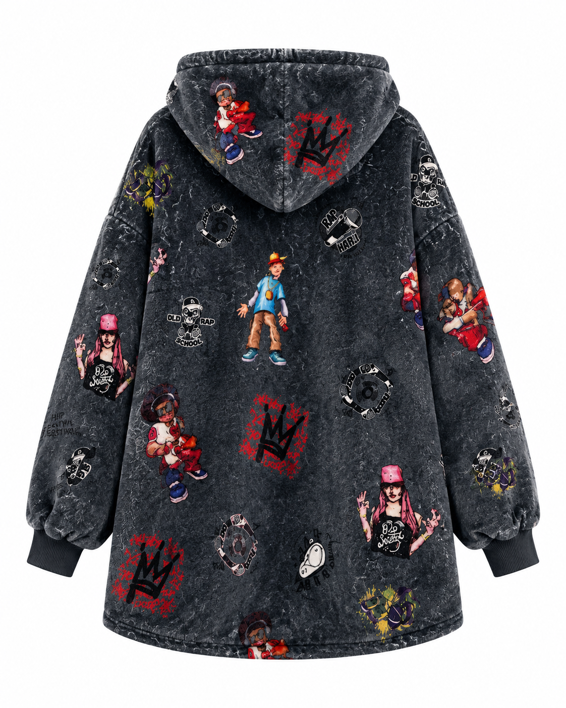 Hip Hop Adult Oversized Blanket Hoodie