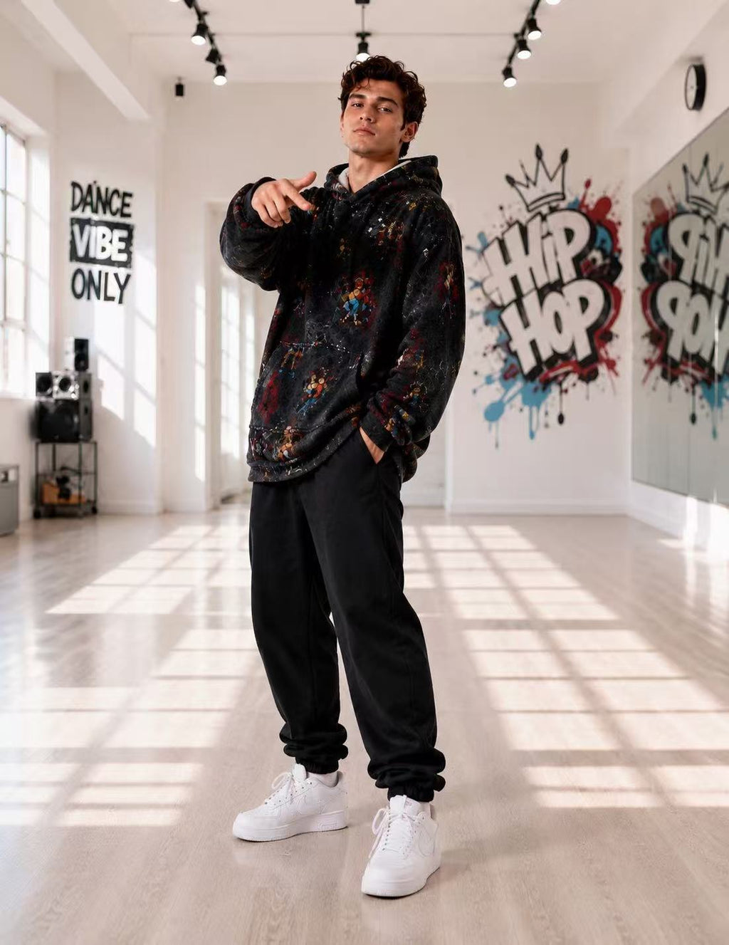 Hip Hop Adult Oversized Blanket Hoodie