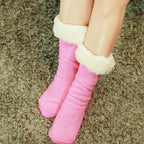 Hot Pink Oversized Blanket Hoodie & Slipper Socks