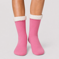 Hot Pink Adult Slipper Socks