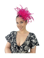 elegant feather fascinator