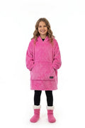 Hot Pink Kids’ Blanket Hoodie