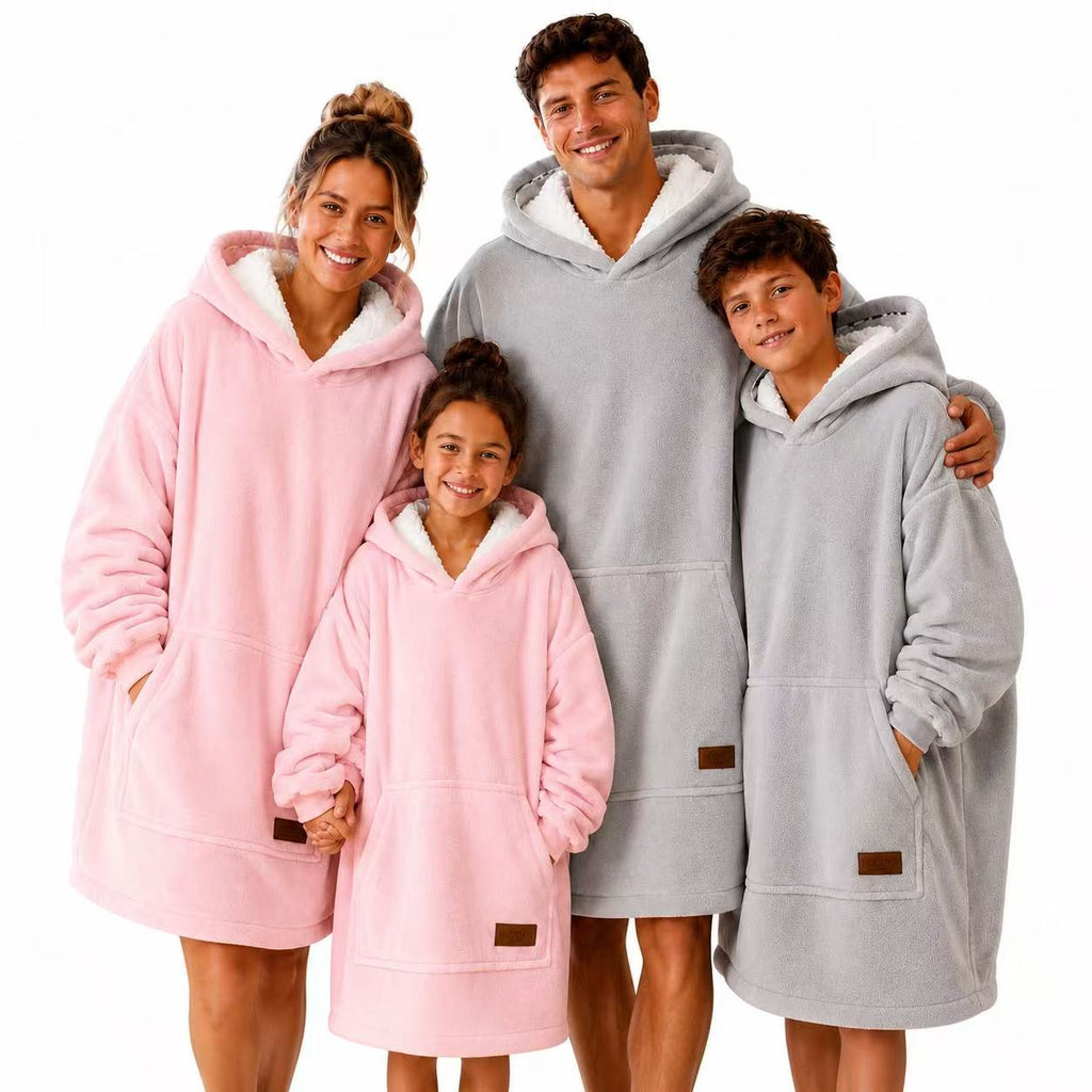 Light Gray Kids’ Blanket Hoodie