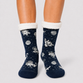 Luminous Cat Adult Slipper Socks