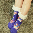 Glow In The Dark Sloth Oversized Blanket Hoodie & Slipper Socks