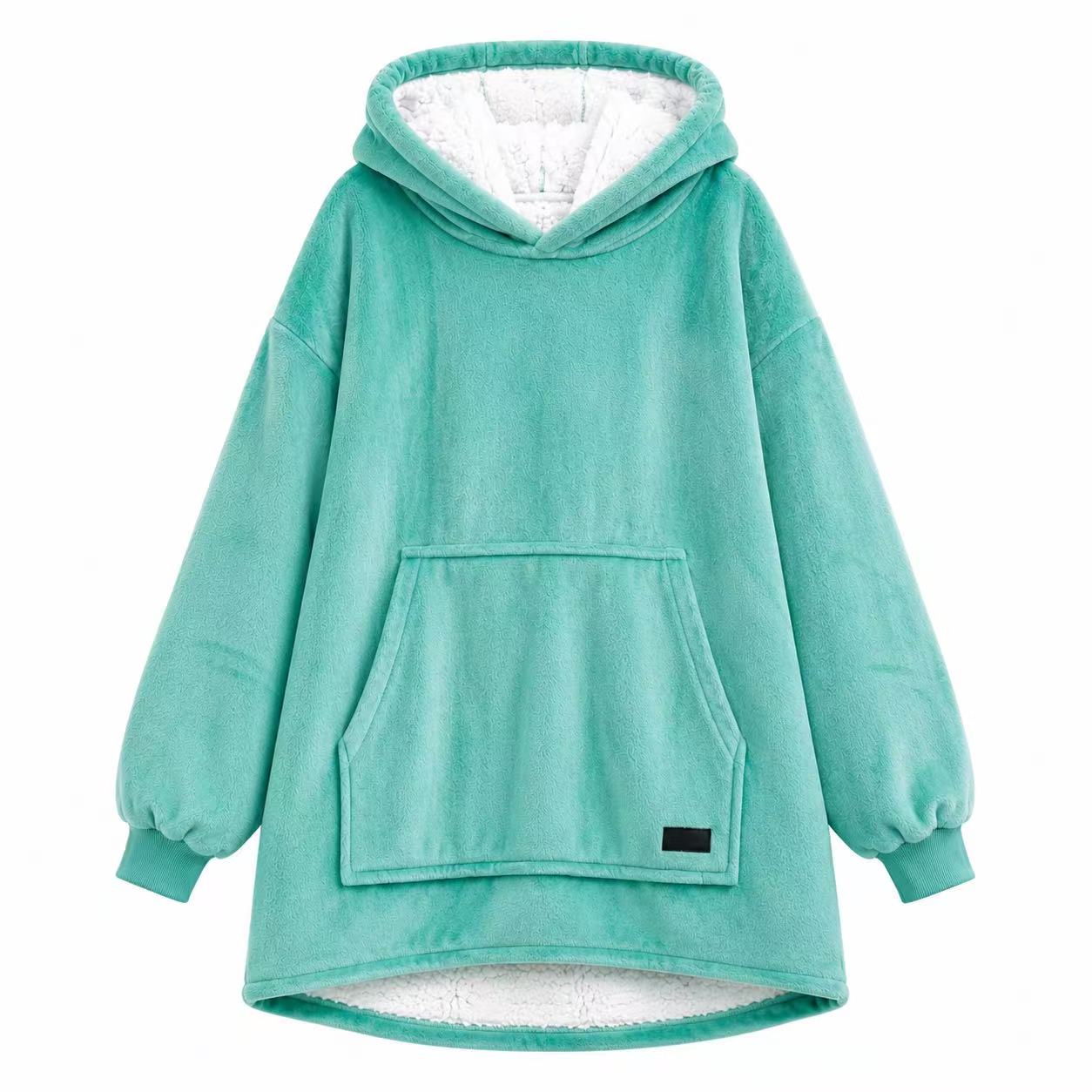 Mint Green Adult Oversized Blanket Hoodie