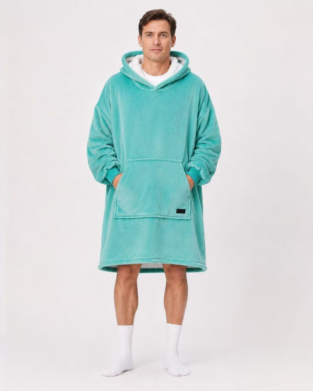 Mint Green Adult Oversized Blanket Hoodie