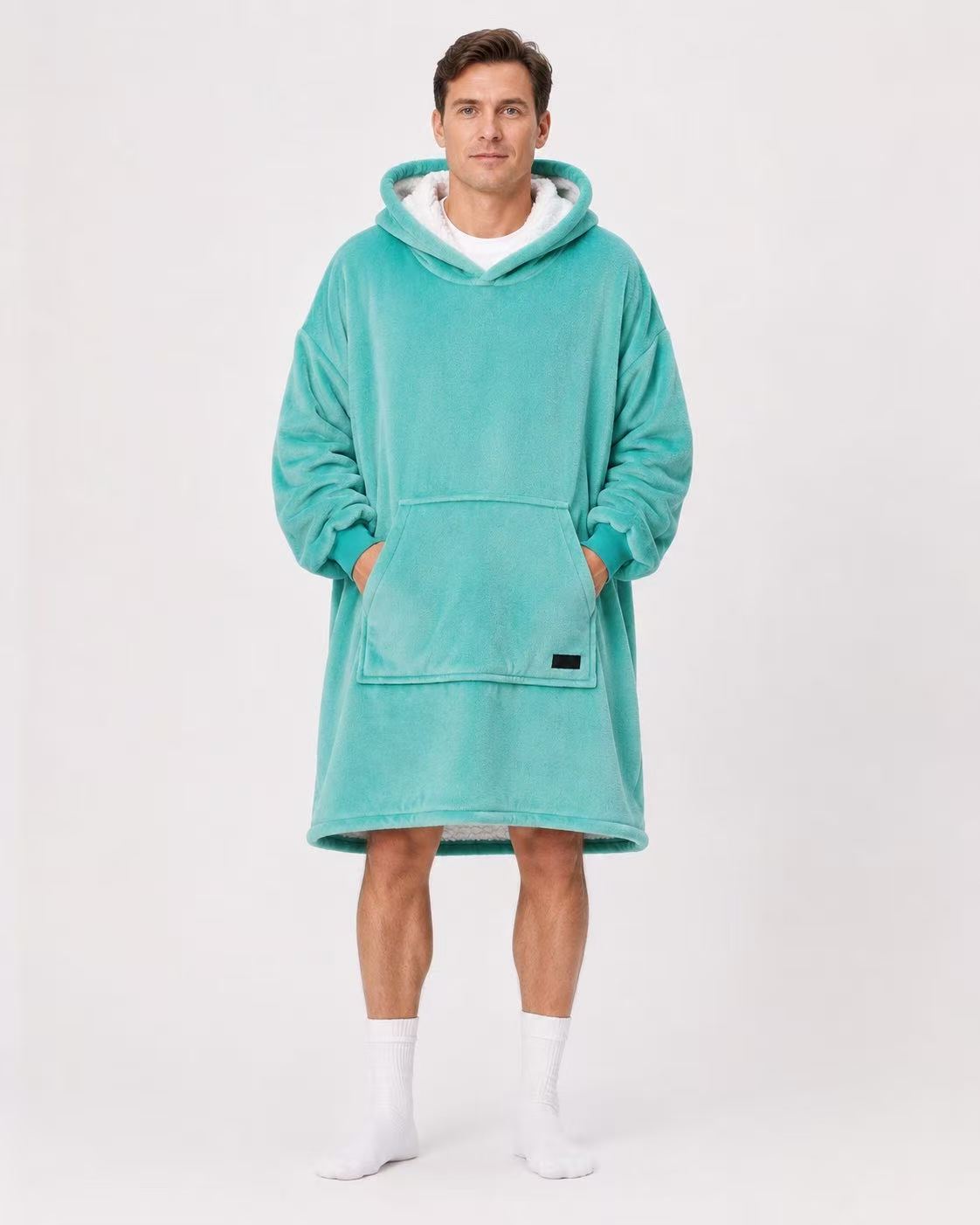 Mint Green Adult Oversized Blanket Hoodie