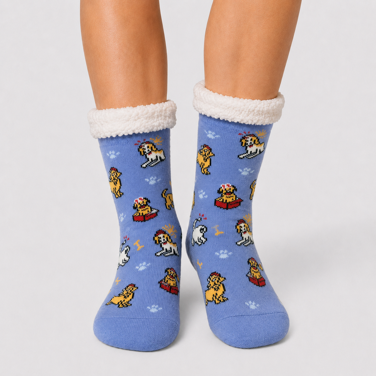 Mixed Dogs Kids' Slipper Socks