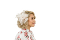 Sparkling Floral Mesh Fascinator