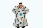 Minecraft Oversized Blanket Hoodie & Slipper Socks