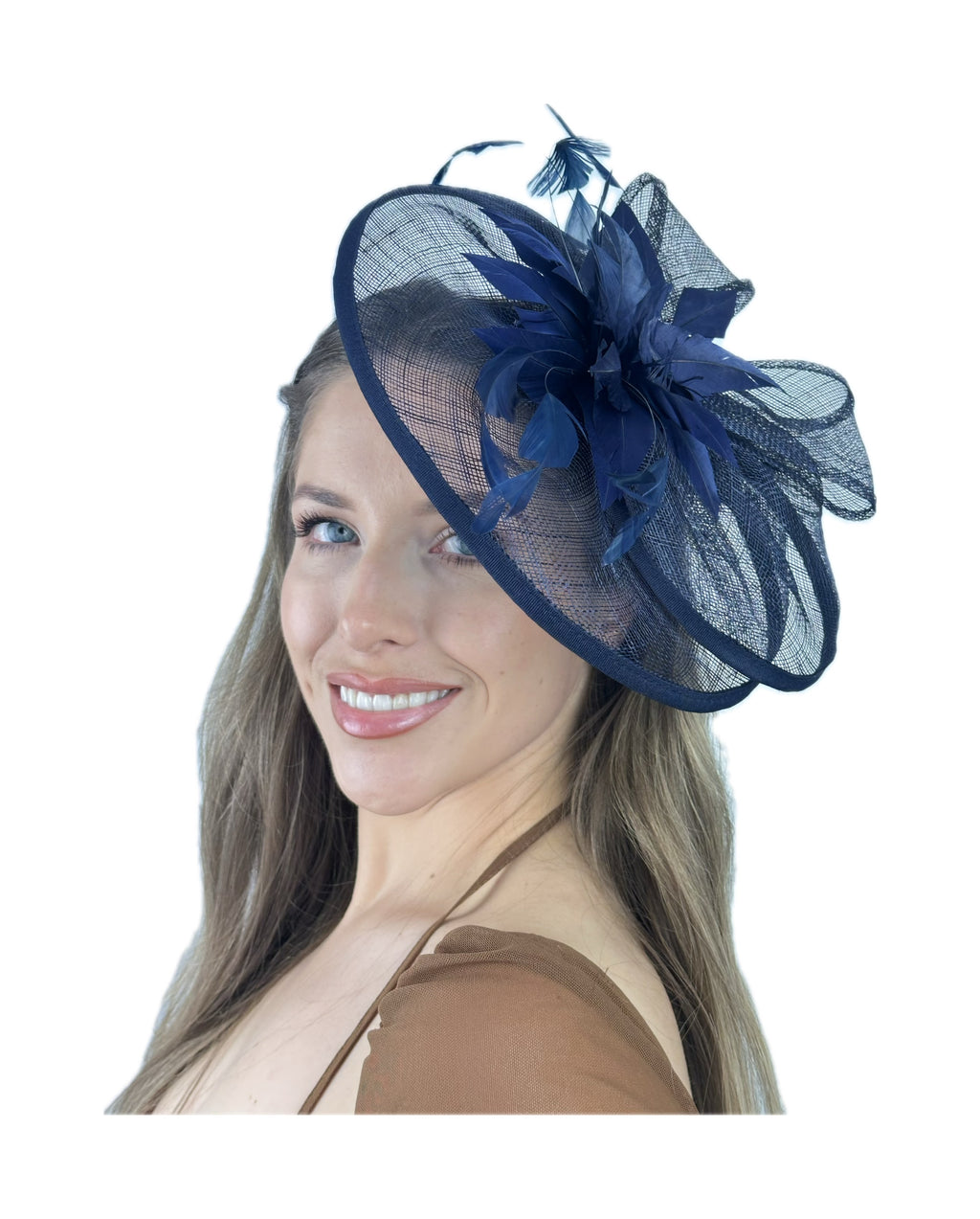 medium fascinator elegant
