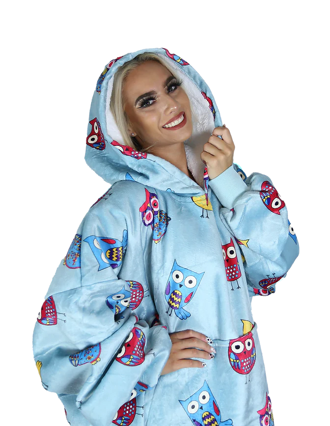 Owl Oversized Blanket Hoodie