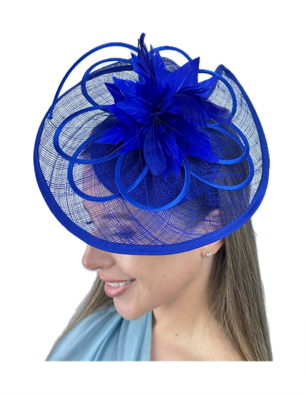 detailed flower fascinator