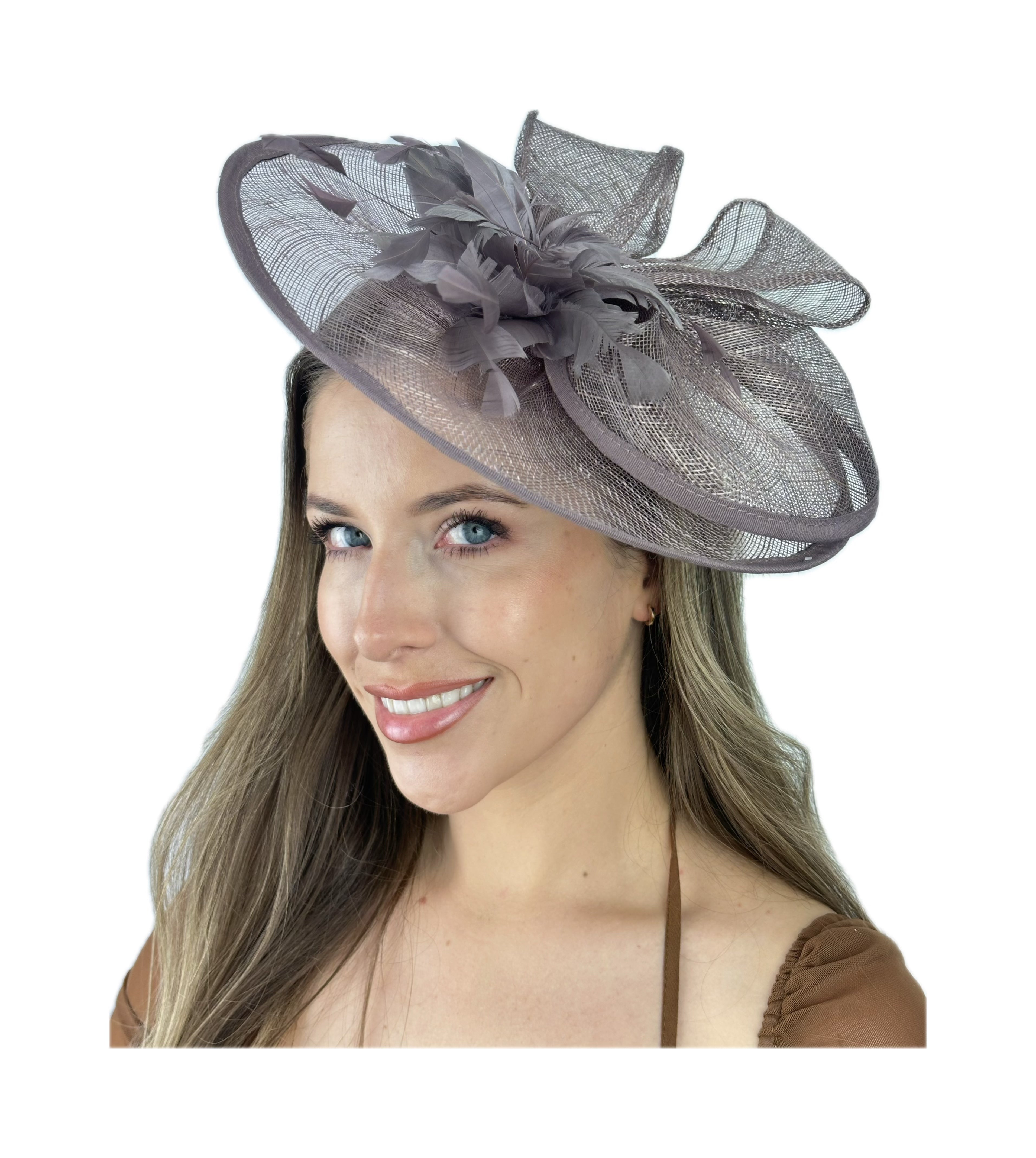 medium fascinator elegant