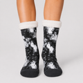 Tie-dye Grey Kids' Slipper Socks