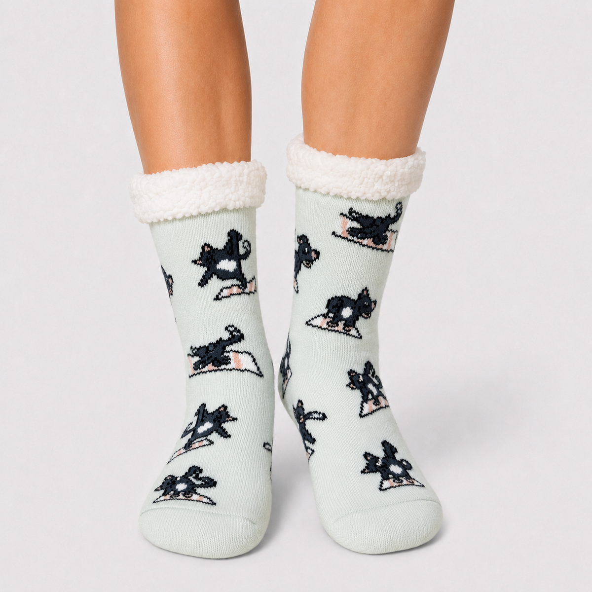 Yoga Cat Kids' Slipper Socks